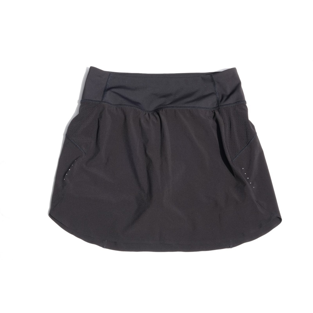 Athleta Run With It Skort Womens S Black 16" Athletic Running Tennis Skirt